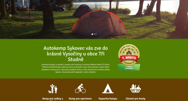 Fotografie reference - Tvorba webových stránek Autokemp Sykovec