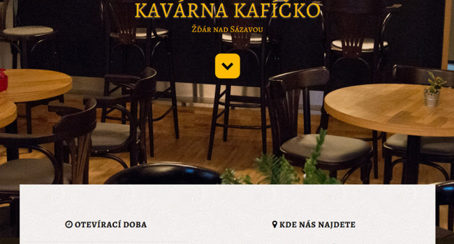 Fotografie reference - Tvorba webových stránek kavárny Kafíčko